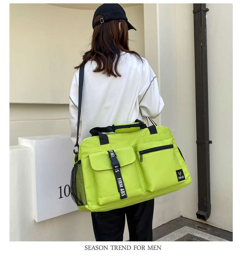 多機能ポケット付き旅行用ボストンバッグ 30L