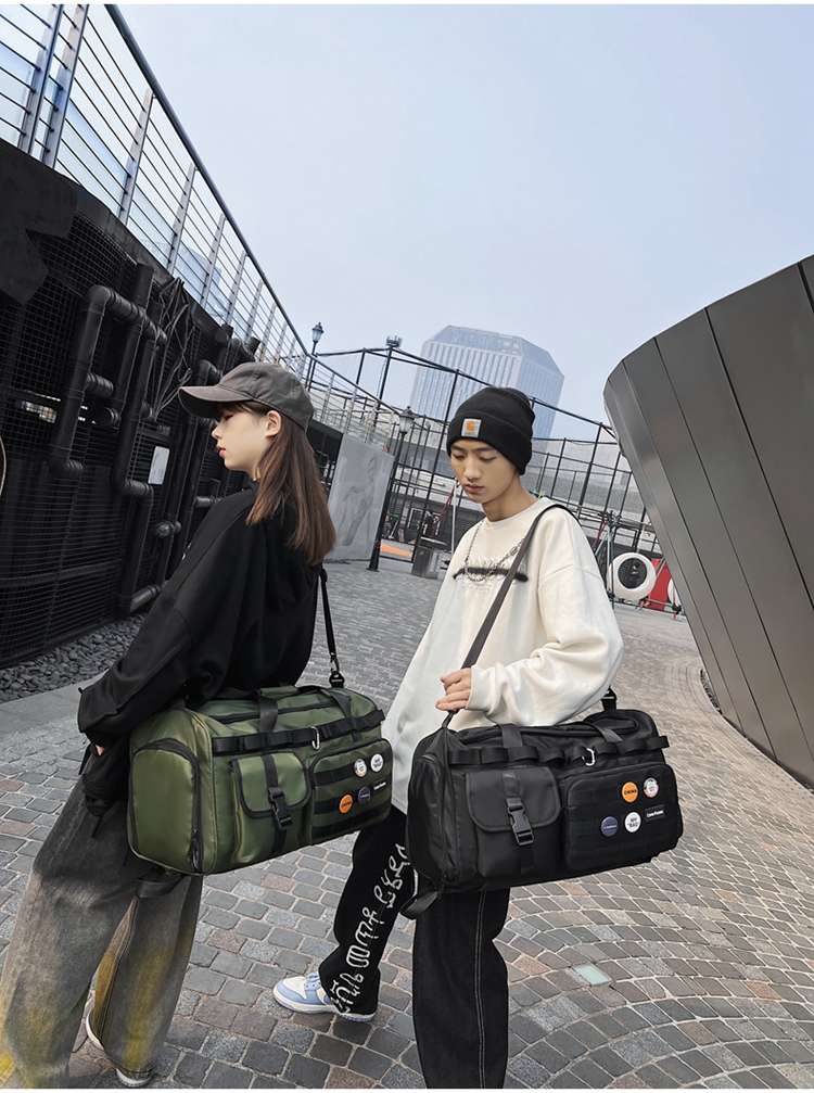 多機能ポケット付き大容量ボストンバッグ リュックにもなる2WAY 40L
