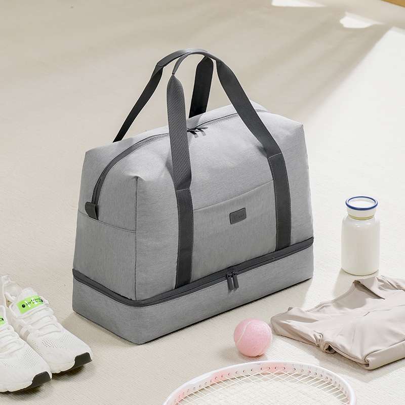 二層式大容量旅行ボストンバッグ 20L