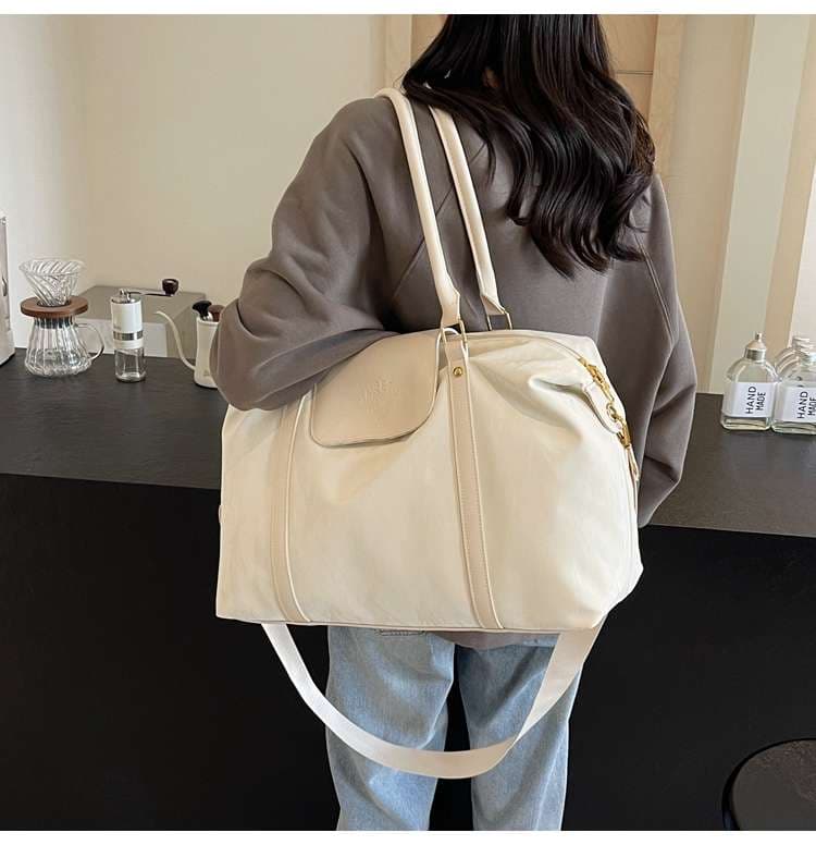 大容量ソフトレザー旅行用ボストンバッグ 20L