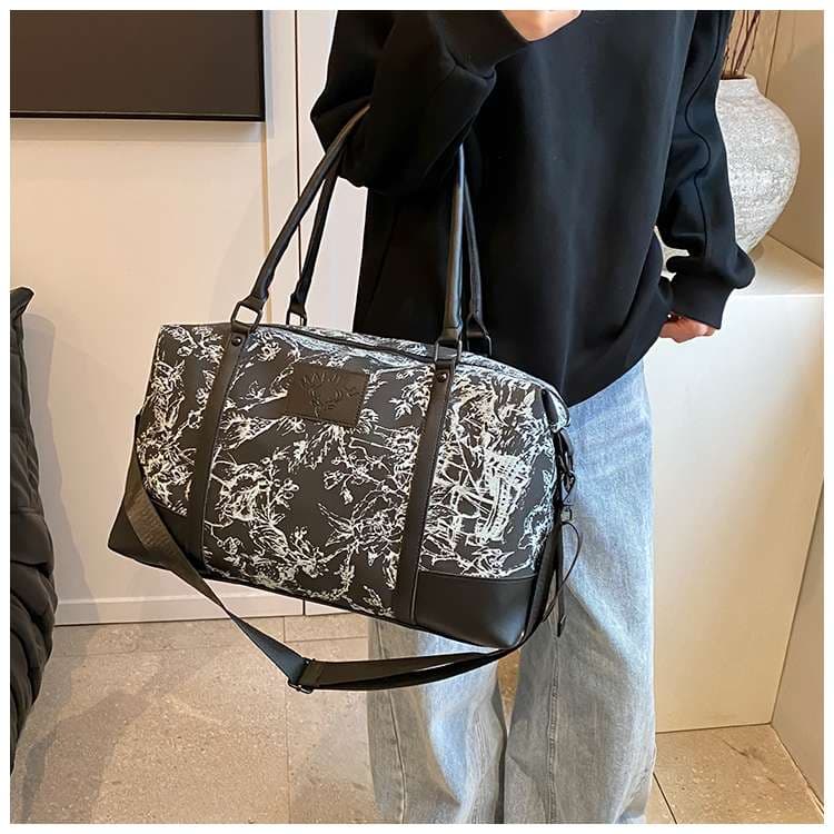 花柄エレガントボストンバッグ 15L