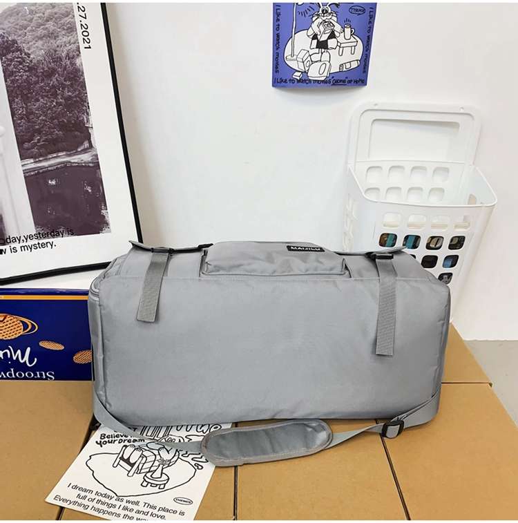 多機能ポケット付き大容量ボストンバッグ 15L 35L