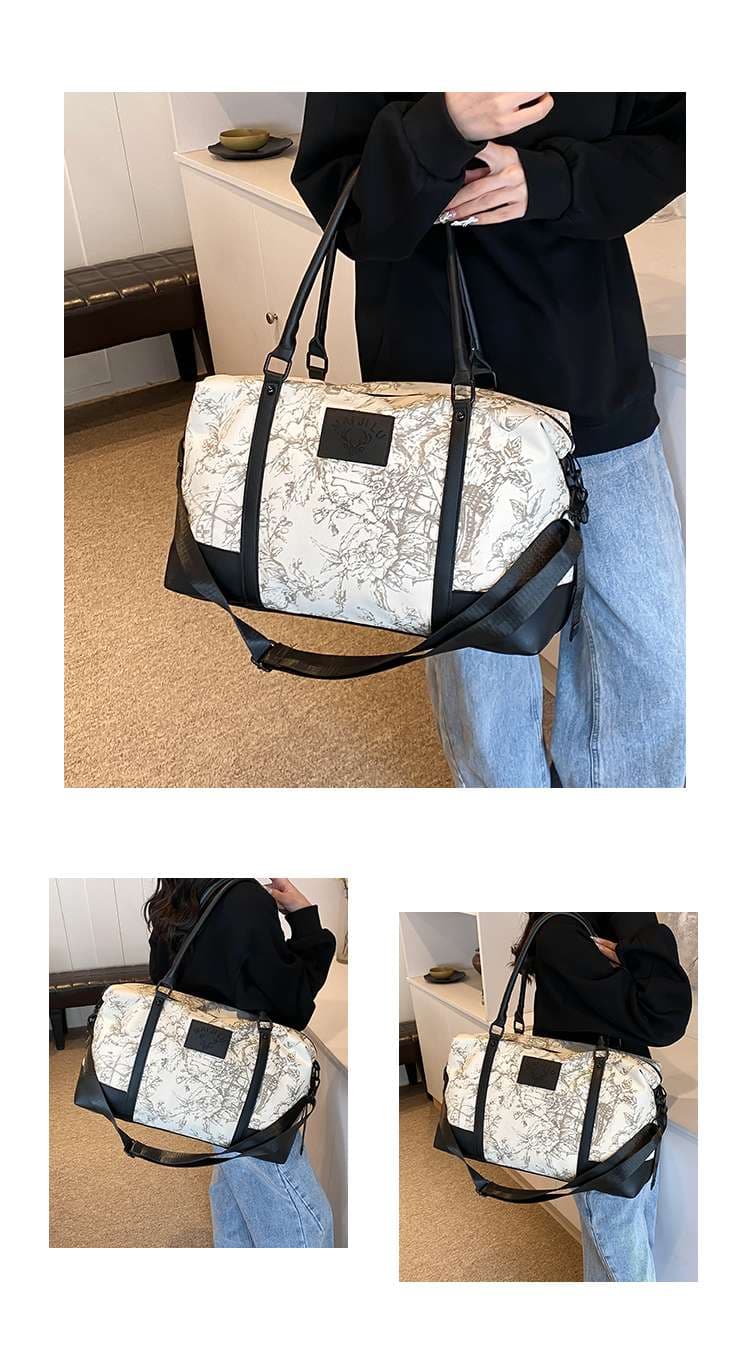 花柄エレガントボストンバッグ 15L