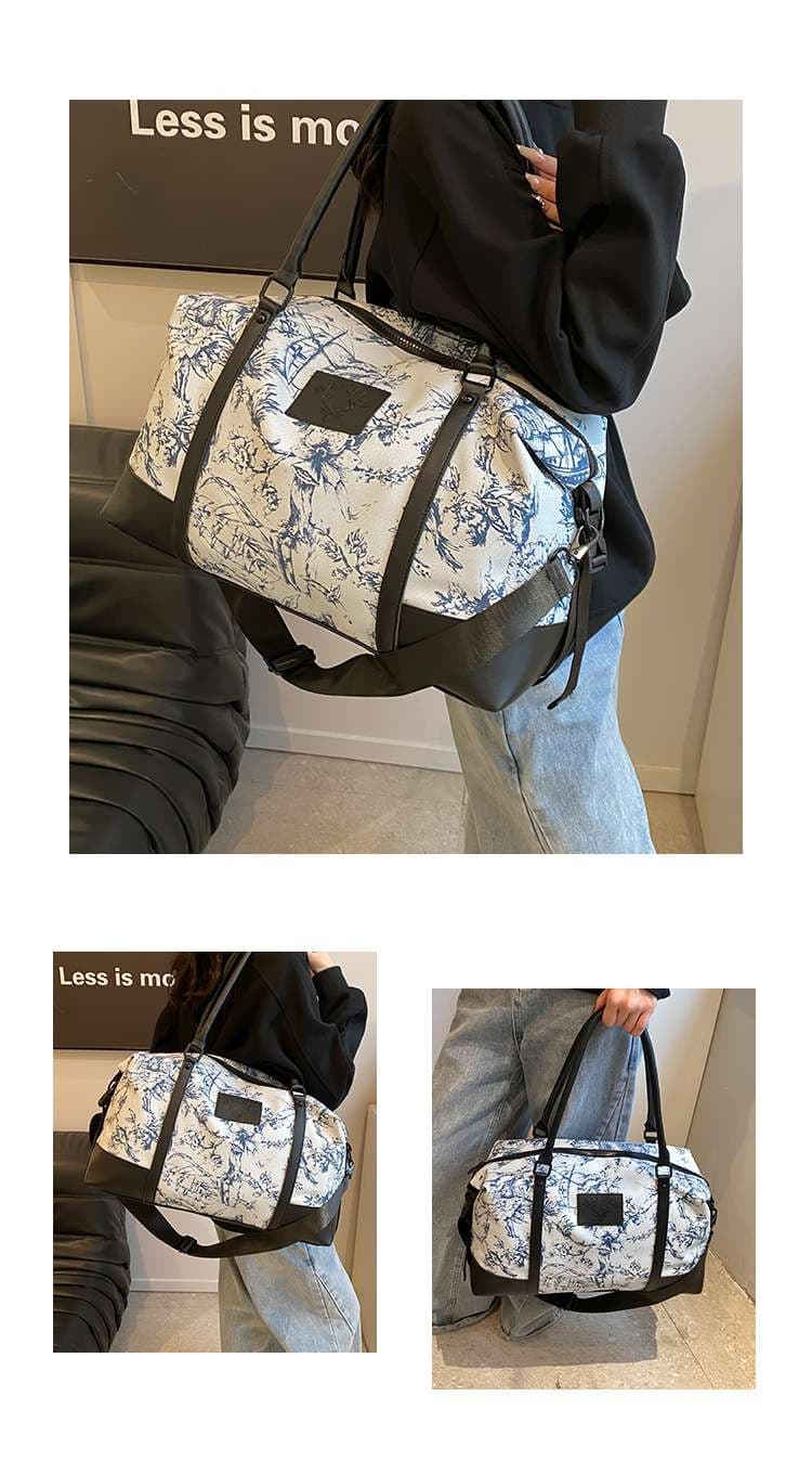 花柄エレガントボストンバッグ 15L