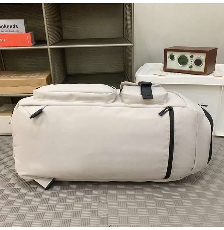 ボストンバッグ 多機能ポケット付き大容量旅行バッグ リュックにもなる2WAY 25L