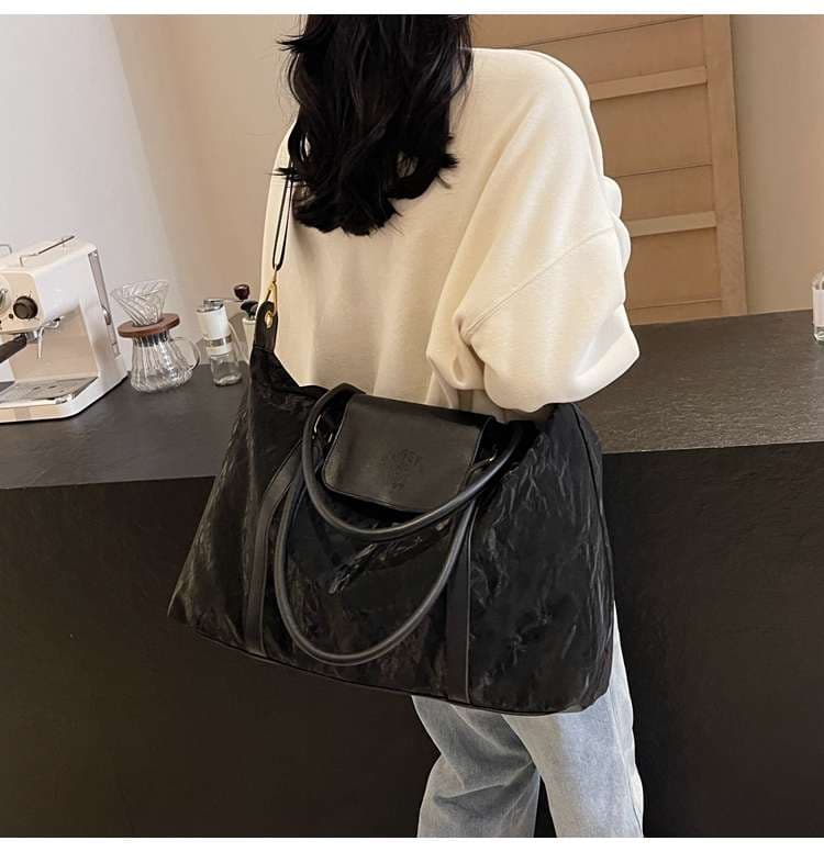 大容量ソフトレザー旅行用ボストンバッグ 20L