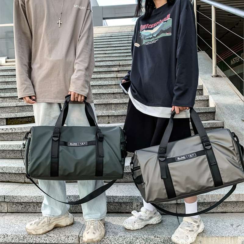 大容量ファスナー付きボストンバッグ 25L