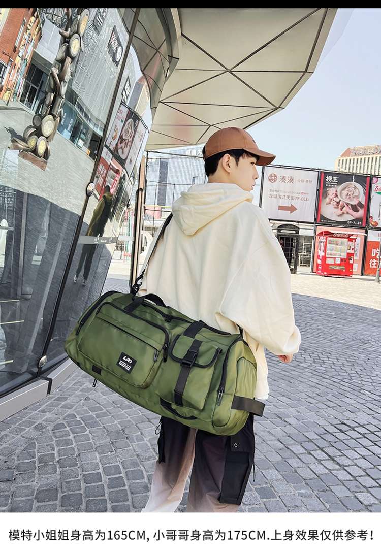 大容量マルチポケットボストンバッグ 35L