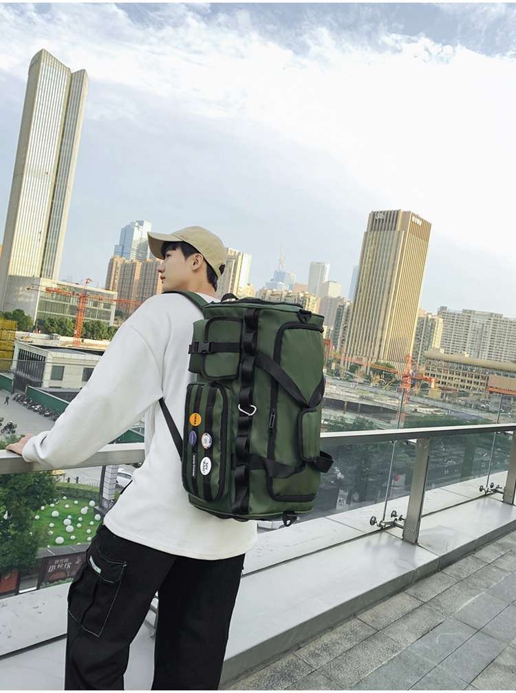 多機能ポケット付き大容量ボストンバッグ リュックにもなる2WAY 40L