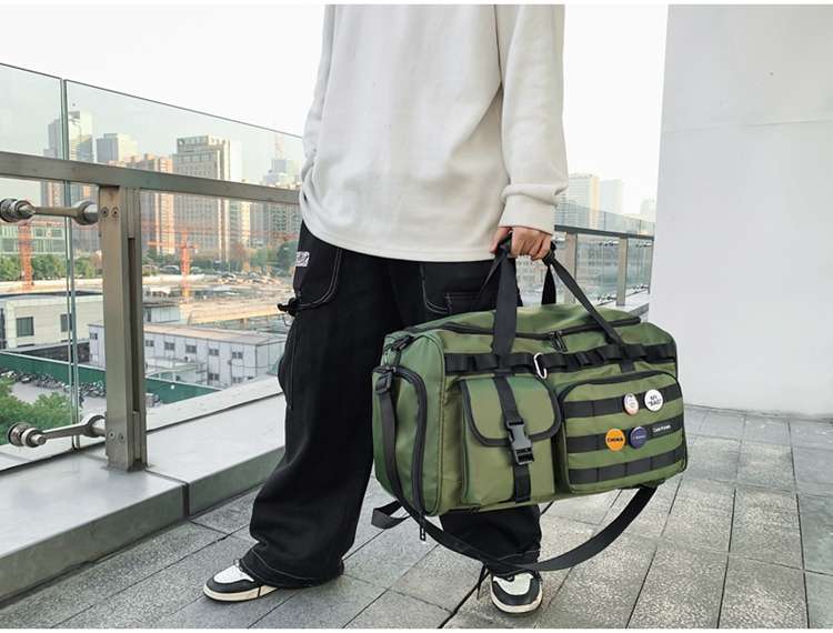多機能ポケット付き大容量ボストンバッグ リュックにもなる2WAY 40L