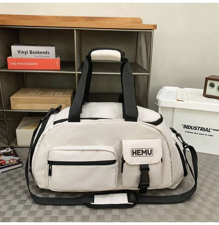 ボストンバッグ 多機能ポケット付き大容量旅行バッグ リュックにもなる2WAY 25L