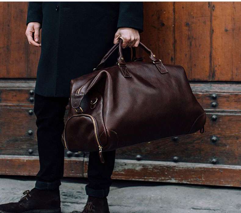 上質レザー職人仕立てボストンバッグ