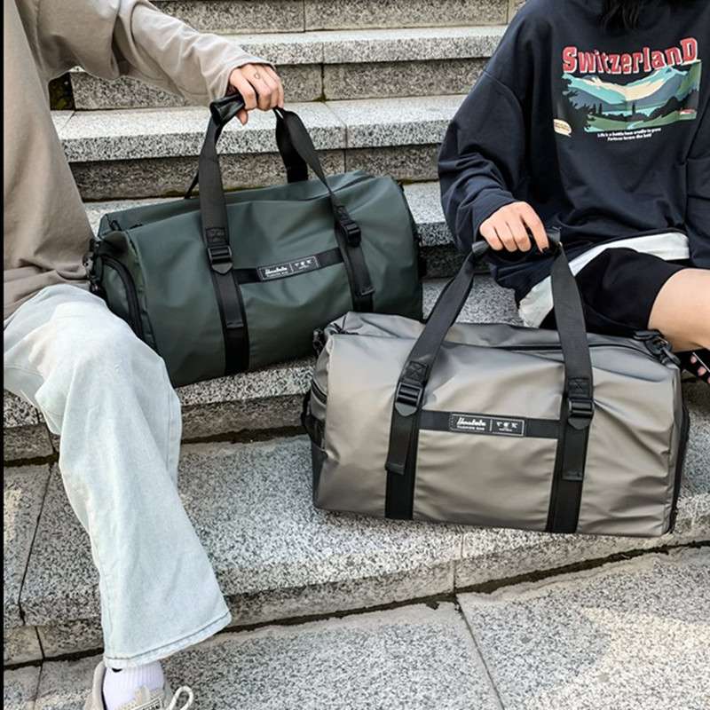 大容量ファスナー付きボストンバッグ 25L