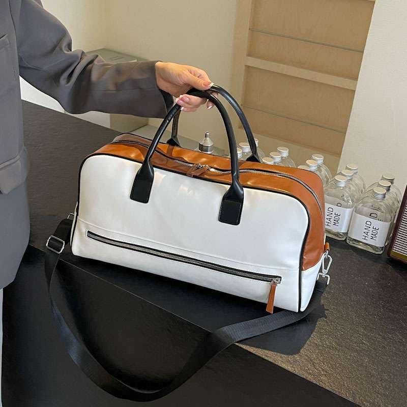 スタイリッシュ2トーンボストンバッグ 20L