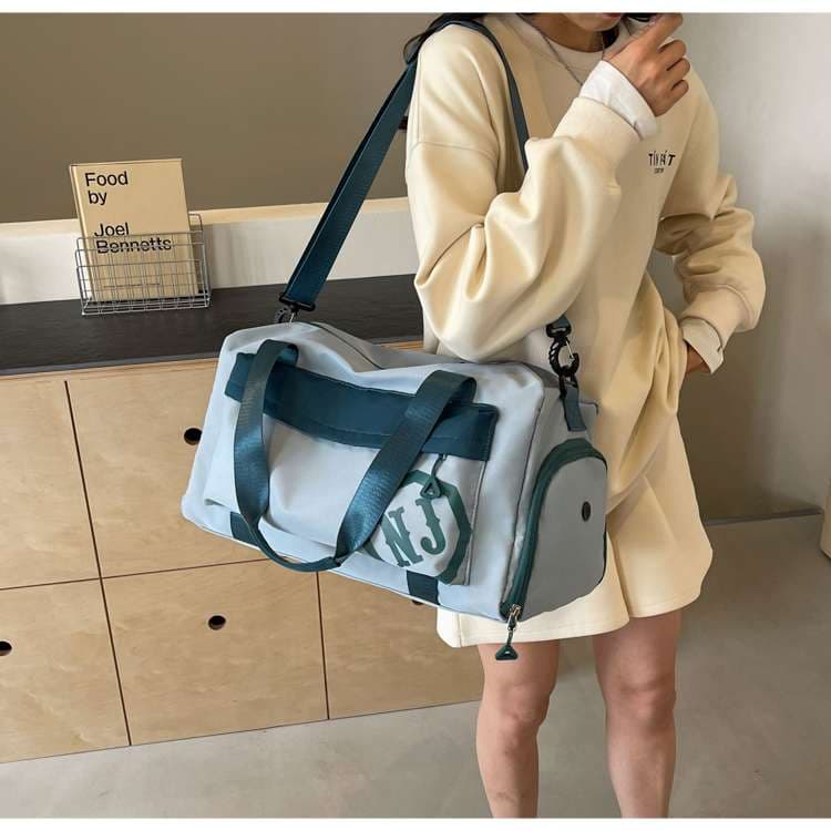 多機能ロゴ入り旅行用ボストンバッグ 20L
