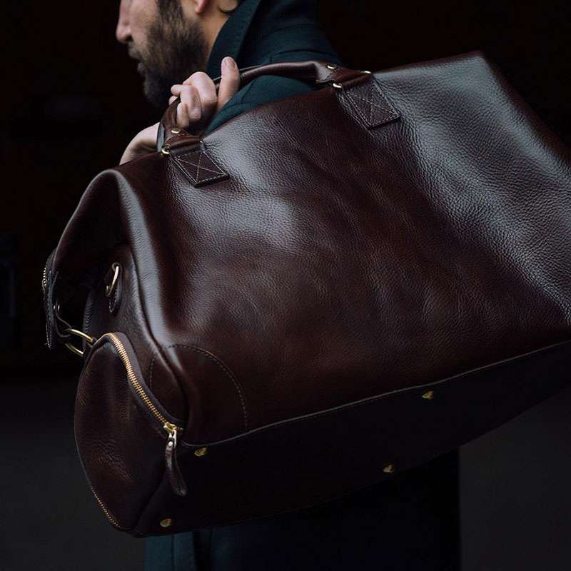 上質レザー職人仕立てボストンバッグ