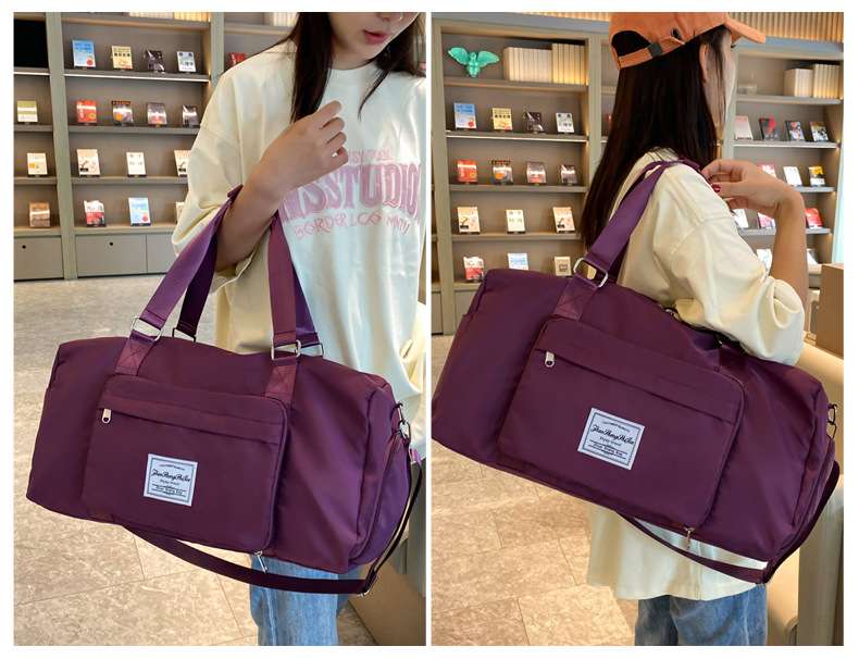 多機能シューズ収納付き旅行ボストンバッグ 30L