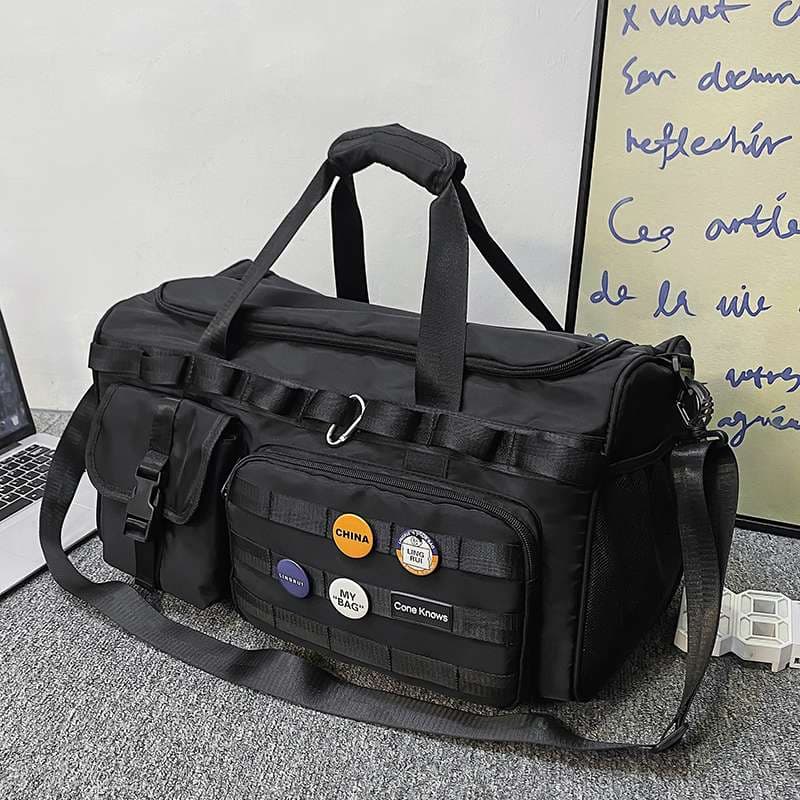 多機能ポケット付き大容量ボストンバッグ リュックにもなる2WAY 40L