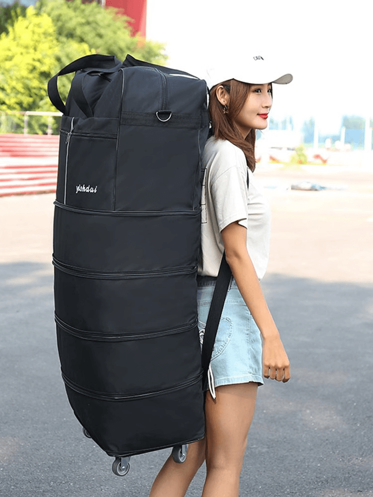 ボストンバッグ 大容量キャスター付き拡張ボストン