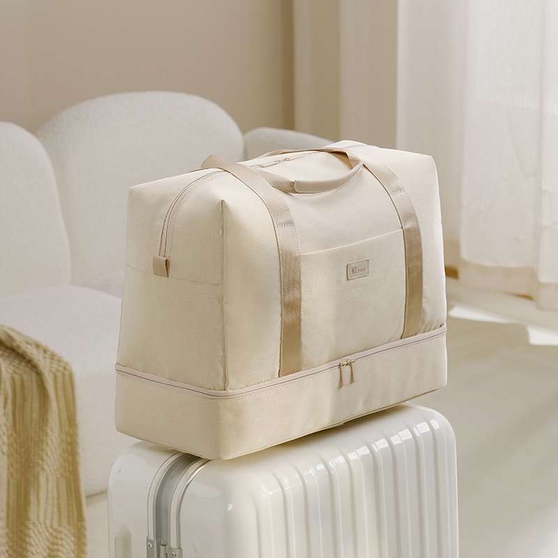二層式大容量旅行ボストンバッグ 20L