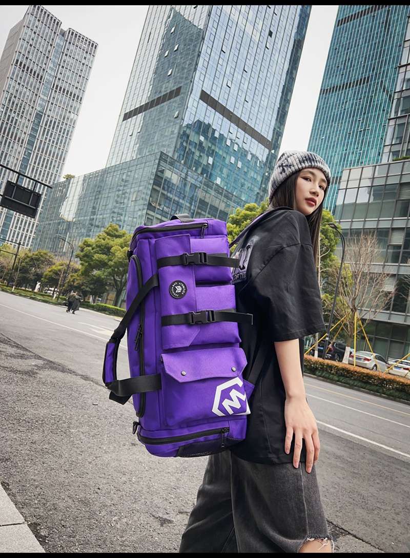 多機能ポケット付き大容量ボストンバッグ 40L