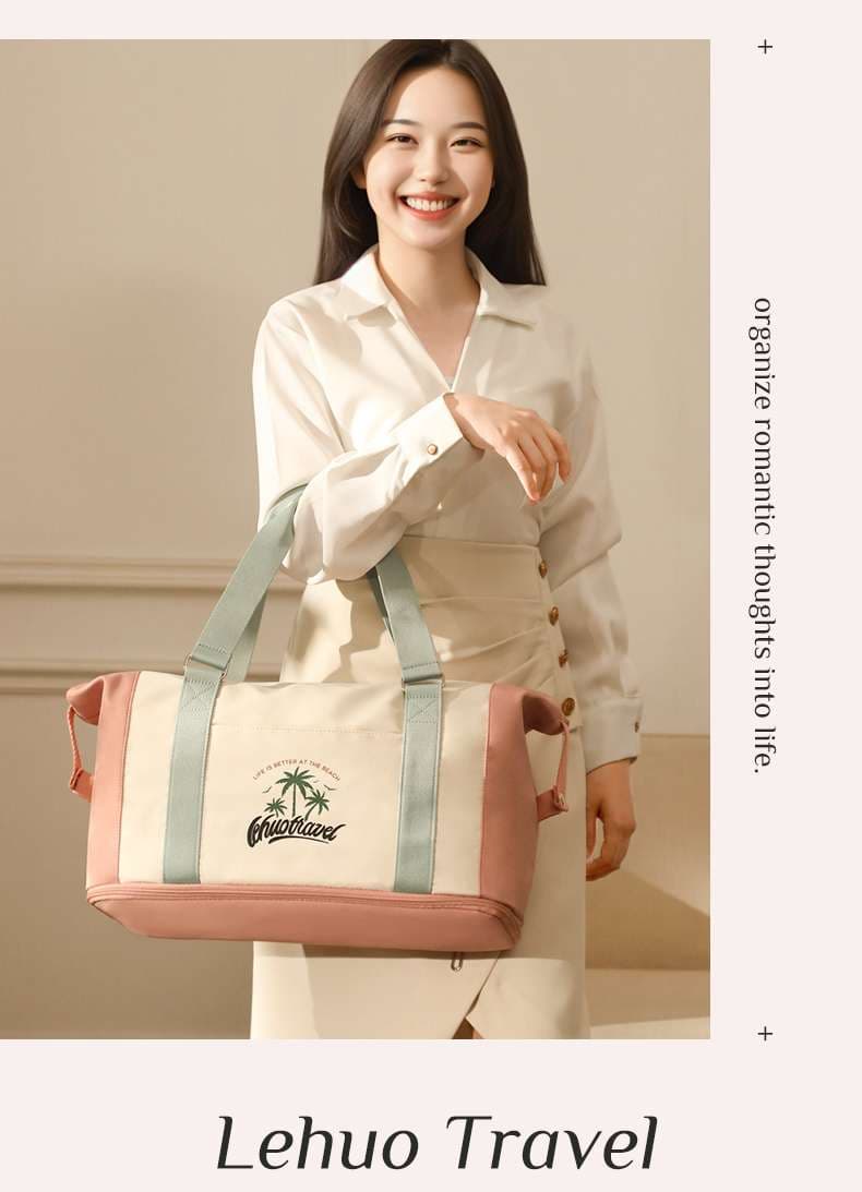 ボストンバッグ トロピカルデザイン オールシーズン旅行バッグ 30L 40L