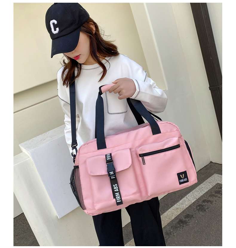 多機能ポケット付き旅行用ボストンバッグ 30L
