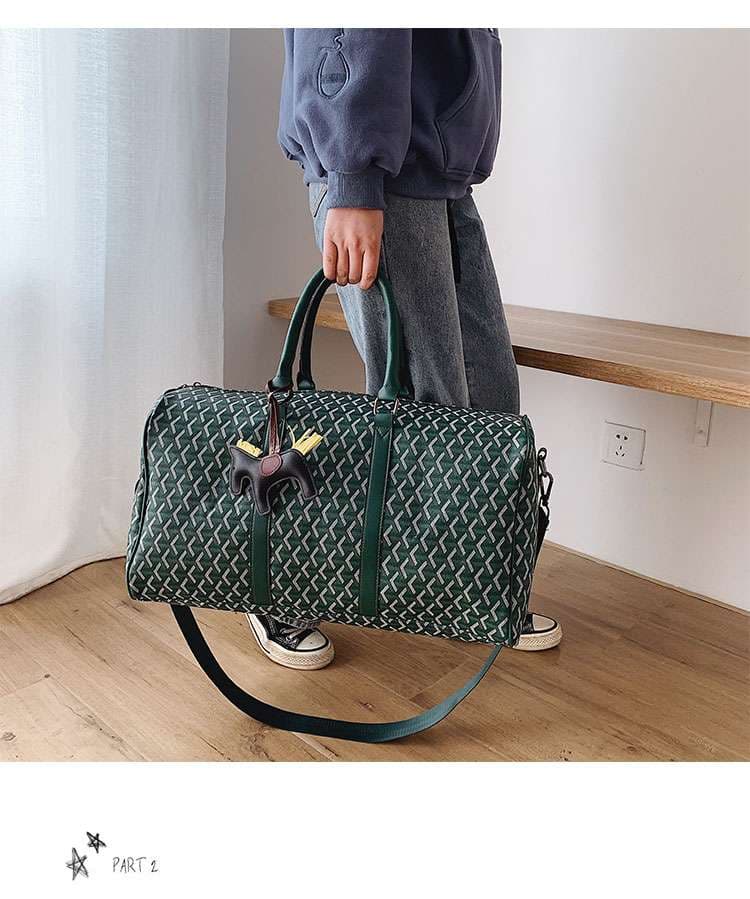 幾何学模様 大容量ボストンバッグ 20L