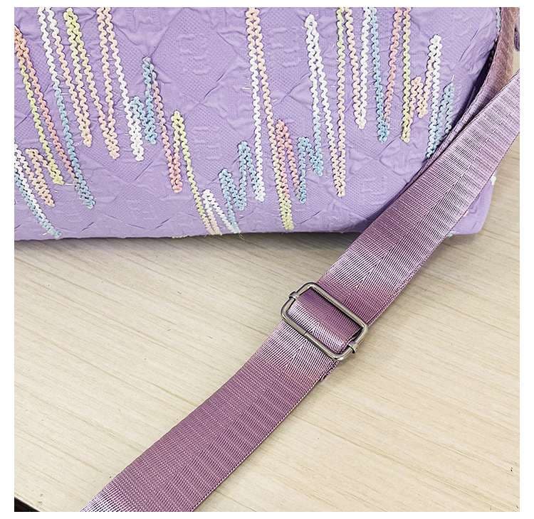 キルティング刺繍ボストンバッグ 旅行用 15L