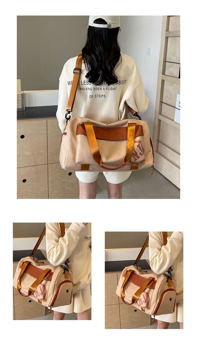 多機能ロゴ入り旅行用ボストンバッグ 20L