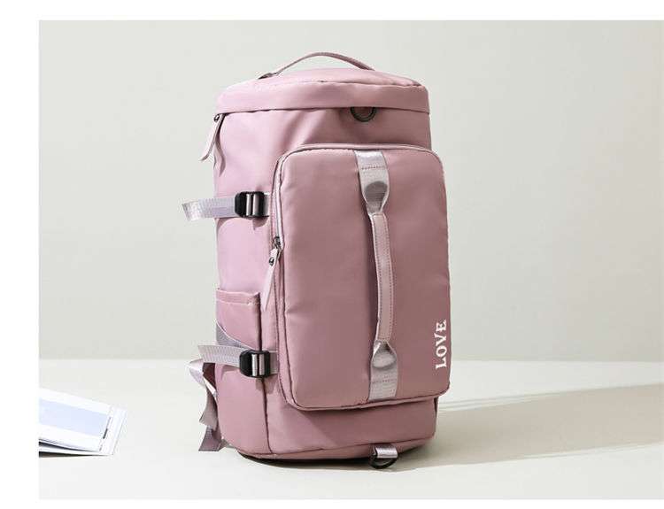 ボストンバッグ 多機能ポケット付き大容量トラベルバッグ 全8色展開 25L