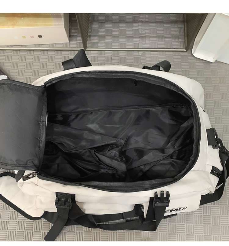 ボストンバッグ 多機能ポケット付き大容量旅行バッグ リュックにもなる2WAY 25L