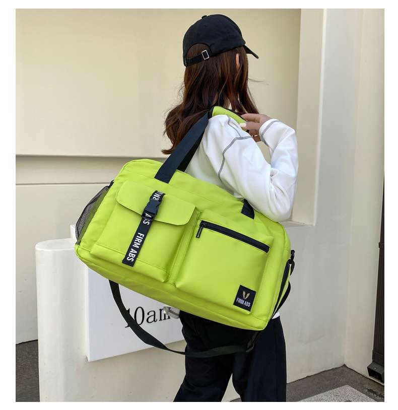 多機能ポケット付き旅行用ボストンバッグ 30L