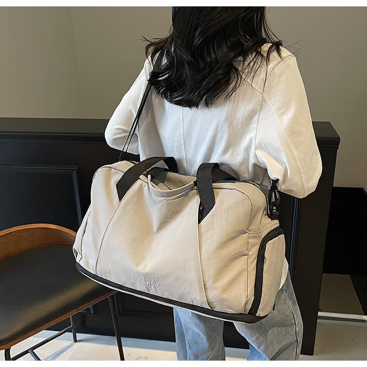 ボストンバッグ 軽量シンプル 拡張可能 旅行ボストン 5色展開