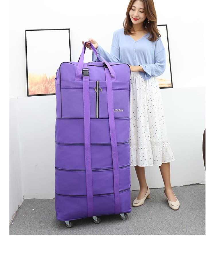 ボストンバッグ 大容量キャスター付き拡張ボストン