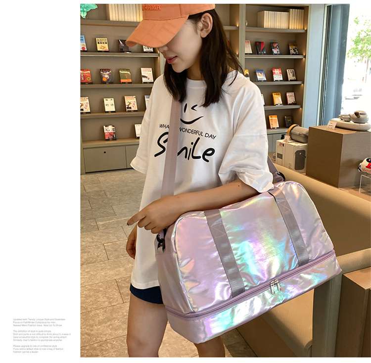 光沢ホログラムボストンバッグ 40L