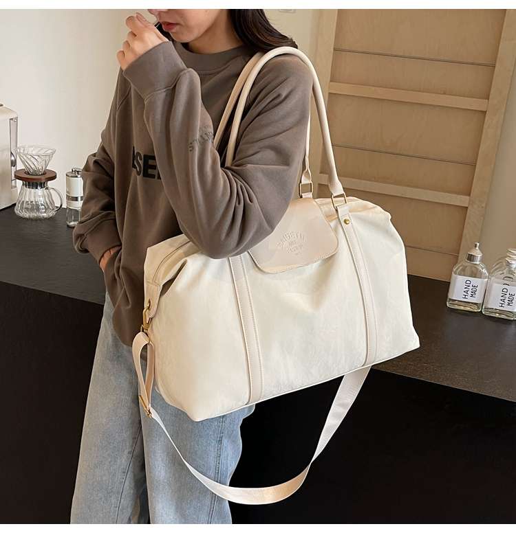 大容量ソフトレザー旅行用ボストンバッグ 20L