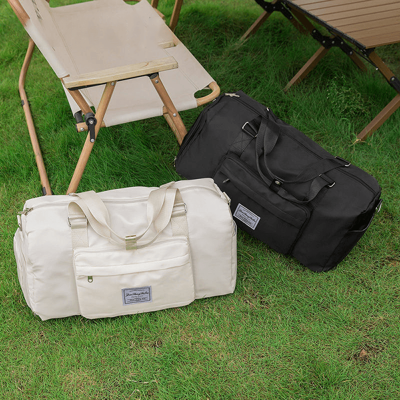 多機能シューズ収納付き旅行ボストンバッグ 30L