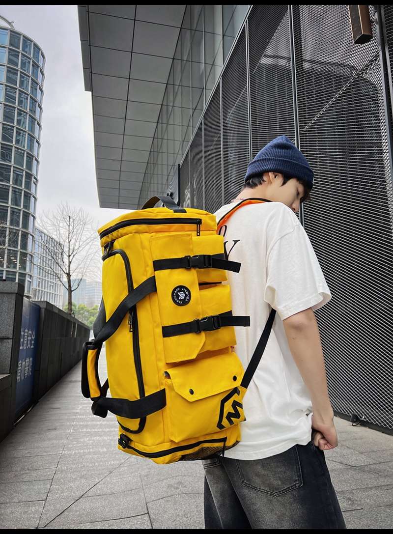 多機能ポケット付き大容量ボストンバッグ 40L