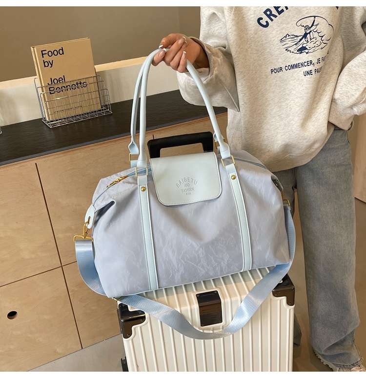大容量ソフトレザー旅行用ボストンバッグ 20L