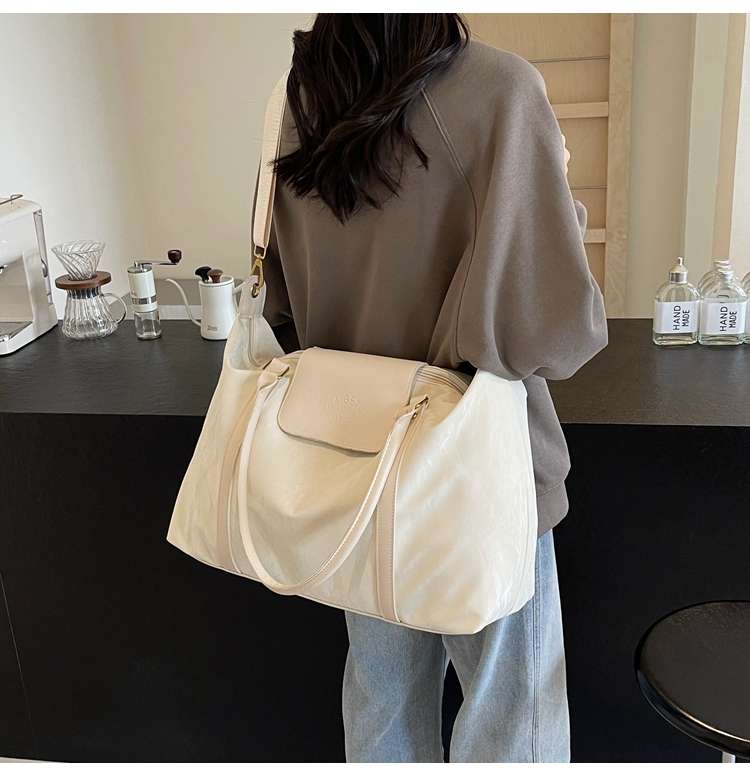 大容量ソフトレザー旅行用ボストンバッグ 20L