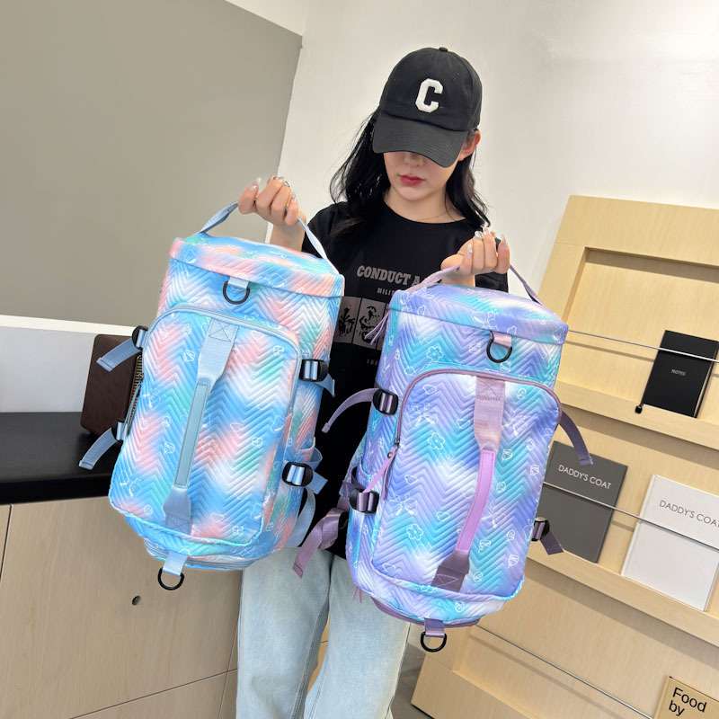 ホログラム風デザインボストンバッグ 25L