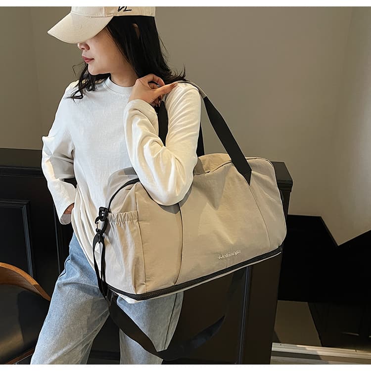 ボストンバッグ 軽量シンプル 拡張可能 旅行ボストン 5色展開