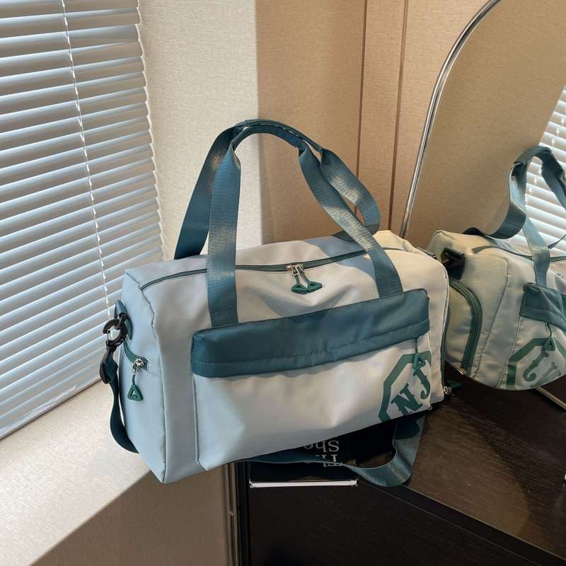 多機能ロゴ入り旅行用ボストンバッグ 20L