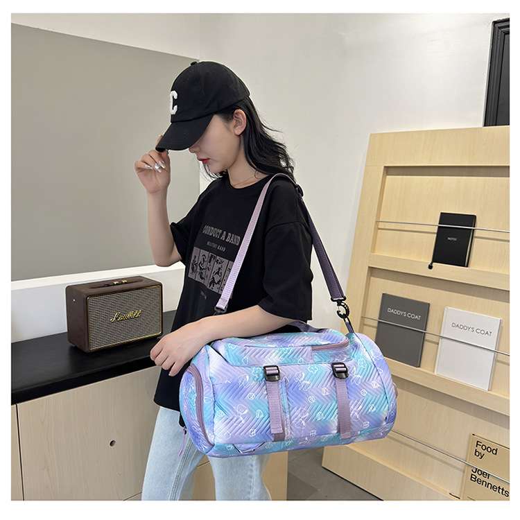 ホログラム風デザインボストンバッグ 25L