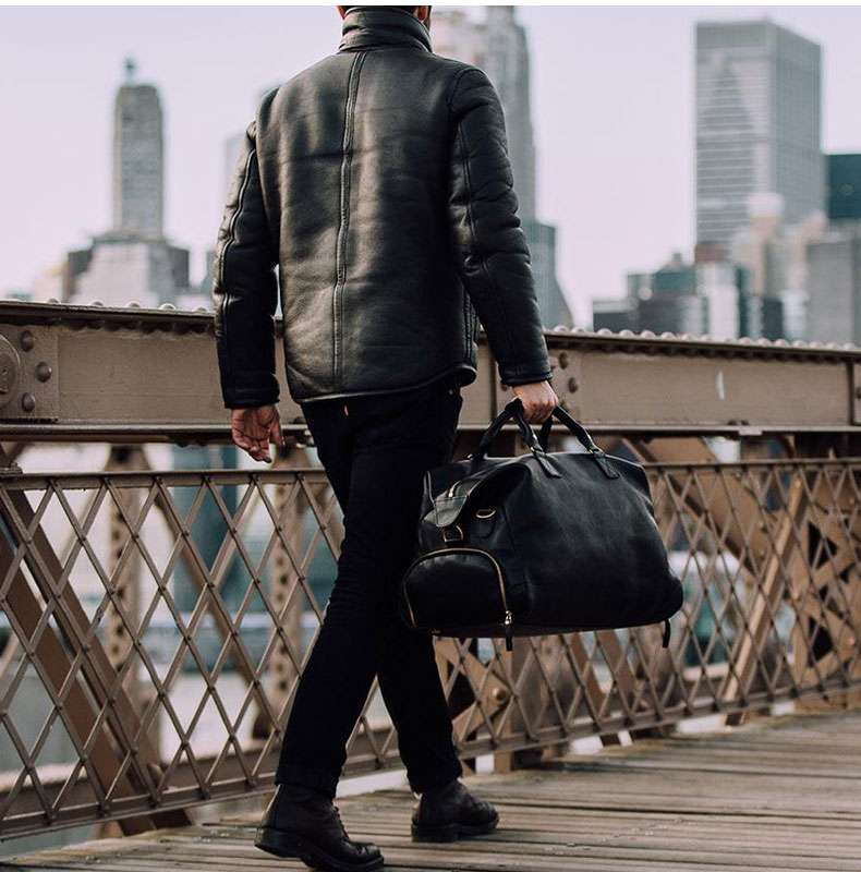 上質レザー職人仕立てボストンバッグ