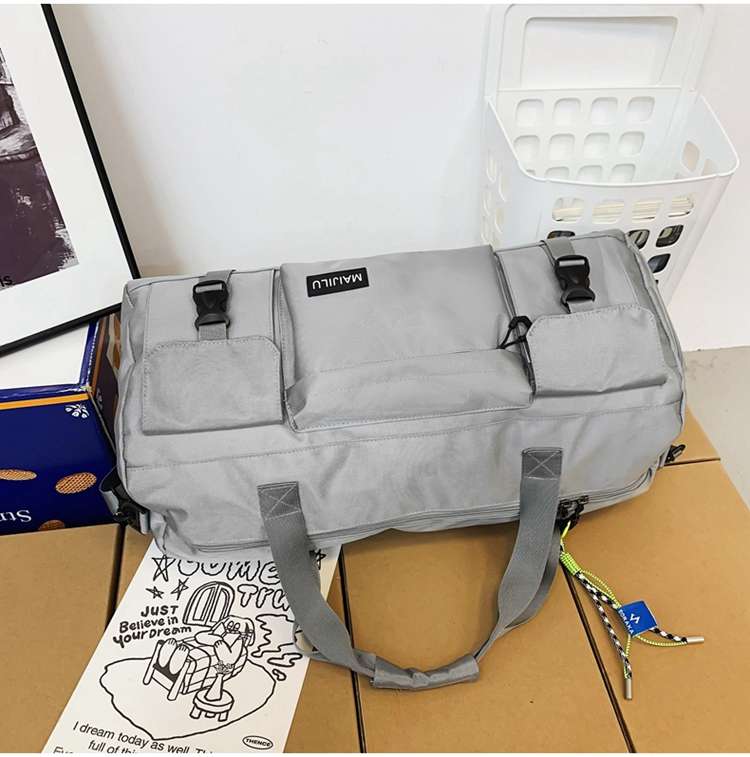 多機能ポケット付き大容量ボストンバッグ 15L 35L