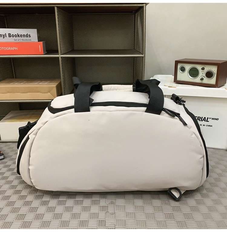 ボストンバッグ 多機能ポケット付き大容量旅行バッグ リュックにもなる2WAY 25L