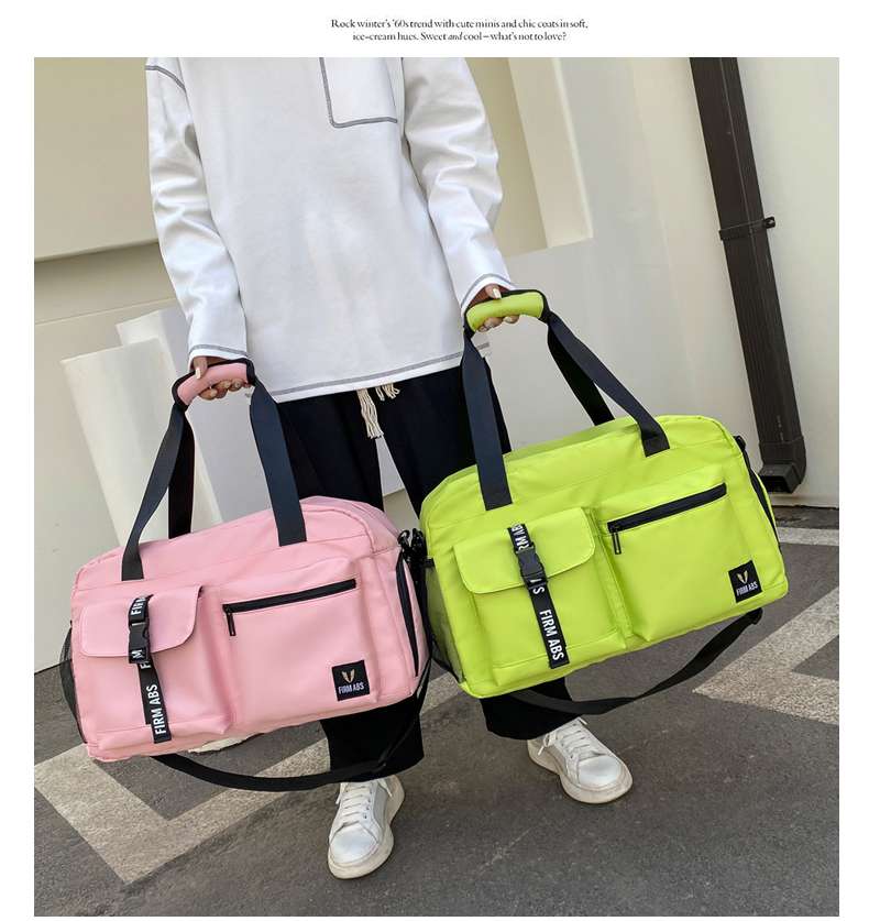 多機能ポケット付き旅行用ボストンバッグ 30L