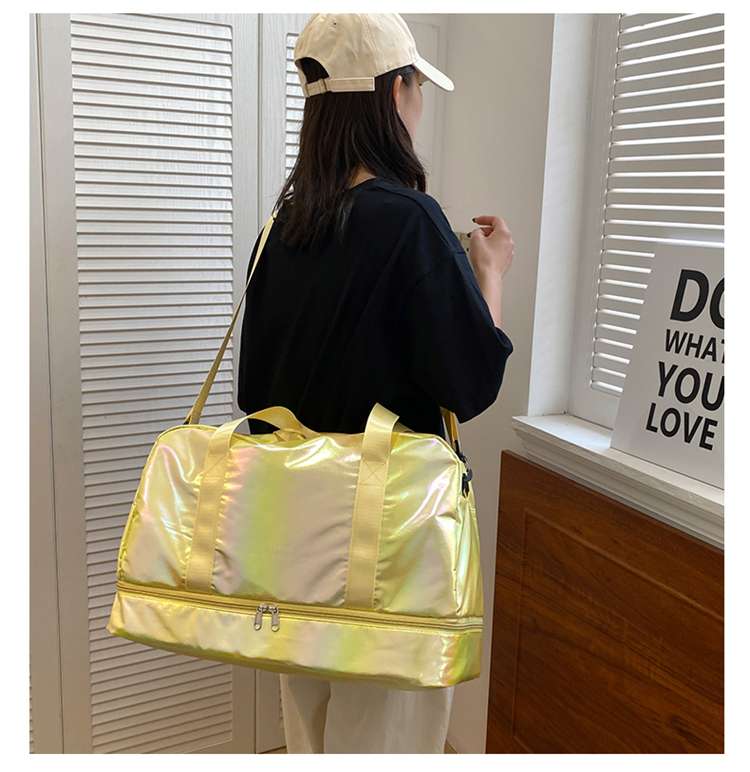 光沢ホログラムボストンバッグ 40L